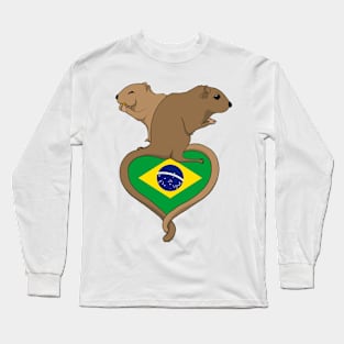 Gerbil Brazil (dark) Long Sleeve T-Shirt